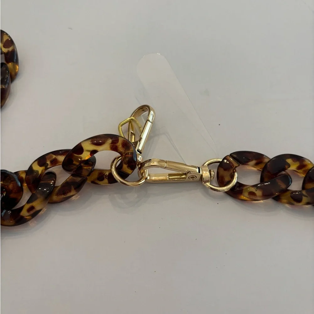 Tortoise Acrylic Link Fashion Belt